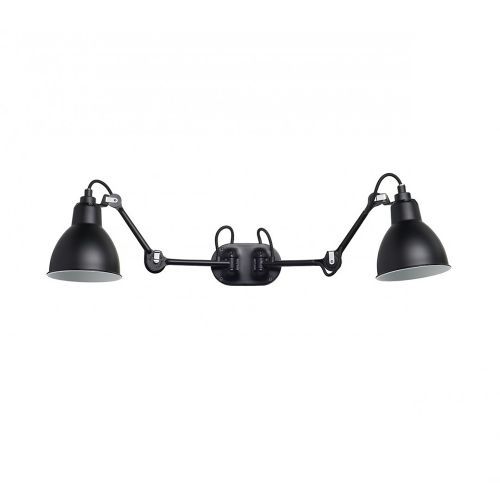Lampe Gras N204 Double Round Wandlamp - Zwart
