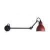 Lampe Gras N204 L 40 Round Wandlamp - Rood
