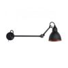 Lampe Gras N204 L 40 Round Wandlamp - Zwart/koper