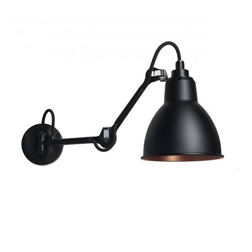 Lampe Gras N204 Round Wandlamp - Zwart/koper
