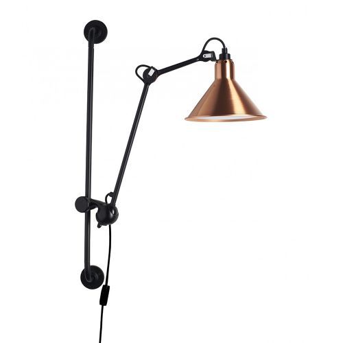Lampe Gras N210 Conic Wandlamp - Koper/wit