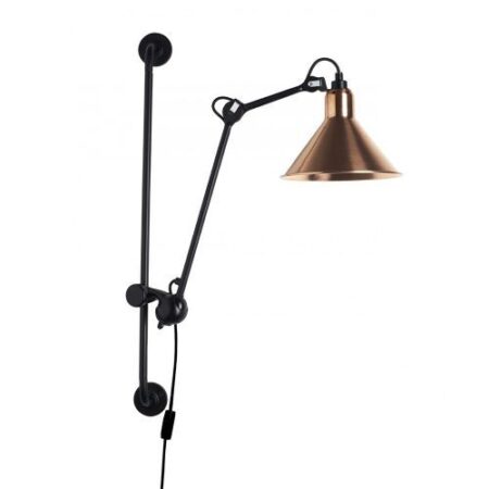 Lampe Gras N210 Conic Wandlamp - Rauw koper