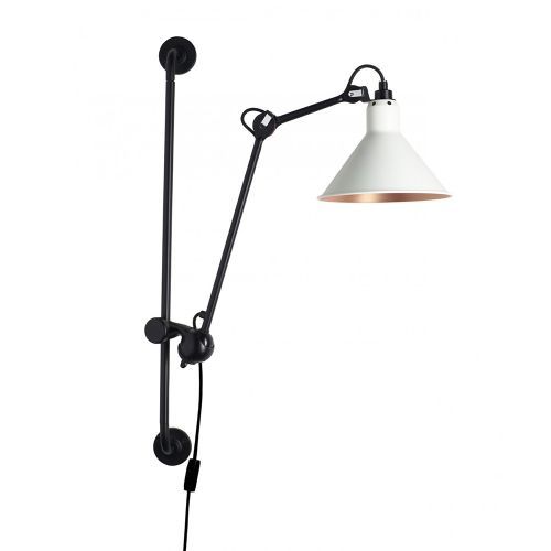 Lampe Gras N210 Conic Wandlamp - Wit/koper