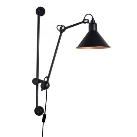 Lampe Gras N210 Conic Wandlamp - Zwart/koper