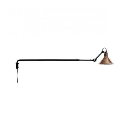 Lampe Gras N213 Conic Wandlamp - Rauw koper/wit