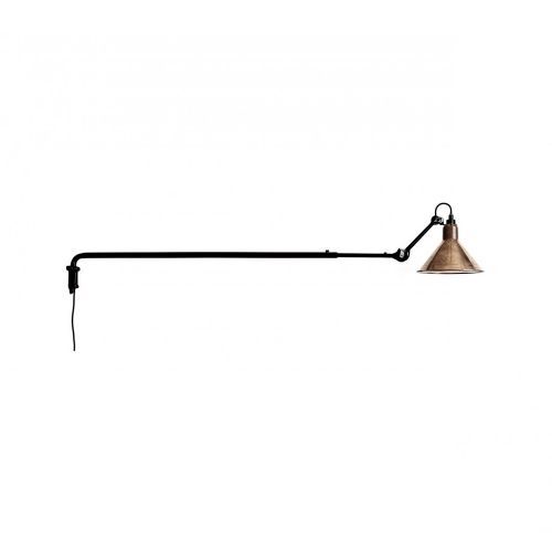 Lampe Gras N213 Conic Wandlamp - Rauw koper/wit