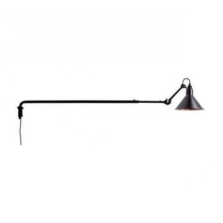 Lampe Gras N213 Conic Wandlamp - Zwart/koper