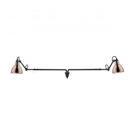Lampe Gras N213 Double Round Wandlamp - Koper