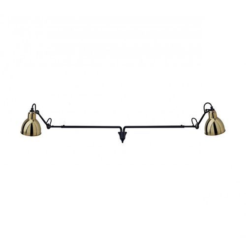 Lampe Gras N213 Double Round Wandlamp - Messing
