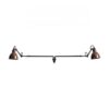 Lampe Gras N213 Double Round Wandlamp - Rauw koper