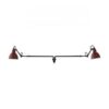Lampe Gras N213 Double Round Wandlamp - Rood