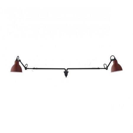 Lampe Gras N213 Double Round Wandlamp - Rood