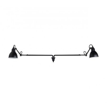 Lampe Gras N213 Double Round Wandlamp - Zwart