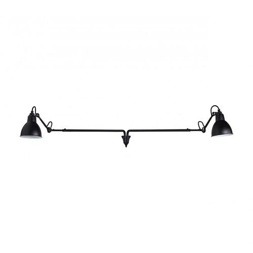 Lampe Gras N213 Double Round Wandlamp - Zwart