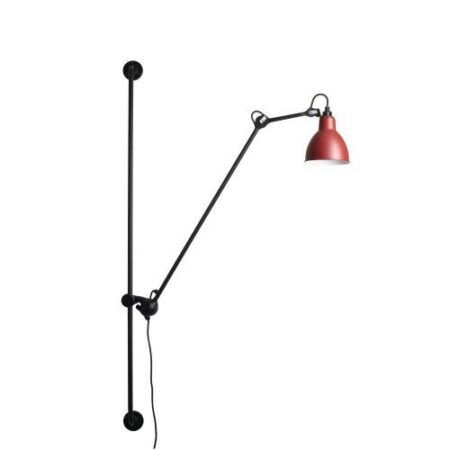 Lampe Gras N214 Round Wandlamp - Rood