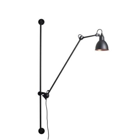 Lampe Gras N214 Round Wandlamp - Zwart - Koper
