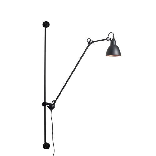 Lampe Gras N214 Round Wandlamp - Zwart - Koper