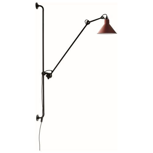Lampe Gras N214 Wandlamp - Rood