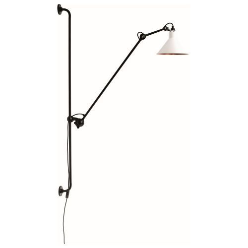 Lampe Gras N214 Wandlamp - Wit - Koper