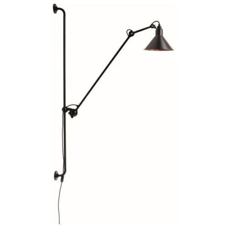 Lampe Gras N214 Wandlamp - Zwart - Koper