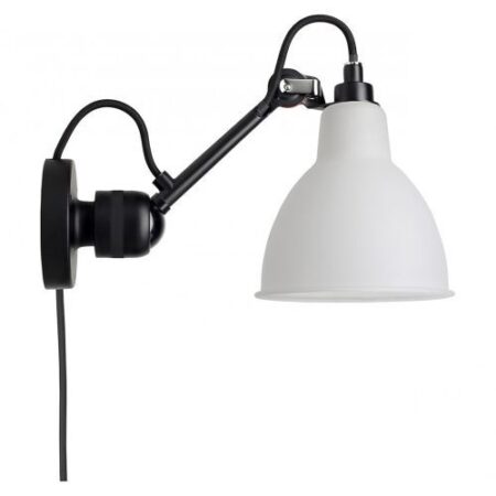 Lampe Gras N304 - Met snoer - Wit glas