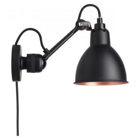 Lampe Gras N304 - Met snoer - Zwart/koper