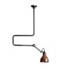 Lampe Gras N312 - Zwart - Ruw koper