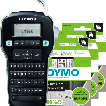 DYMO LabelManager 160 + 3 extra labels