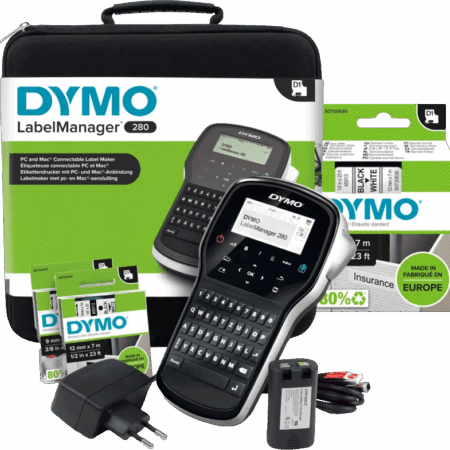 DYMO LabelManager 280 Case Kit Qwerty + 1 extra label