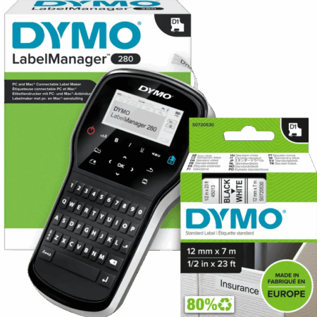 DYMO LabelManager 280 Labelmaker + 1 extra label