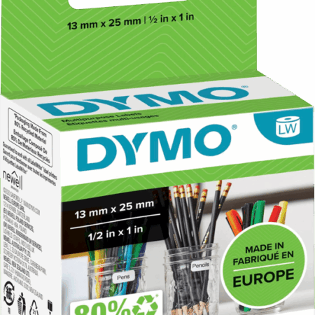 DYMO Verwijderbaar Etiket 13x25mm 1000 stuks