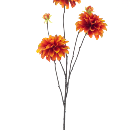 Dahlia spray Capitolorange 89cm
