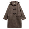 Dames Duffle Coat Melody Wool Prince of Wales | Barbour