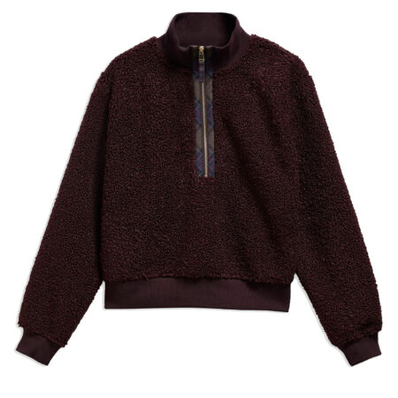Dames Fleece Fawne Fig | Barbour
