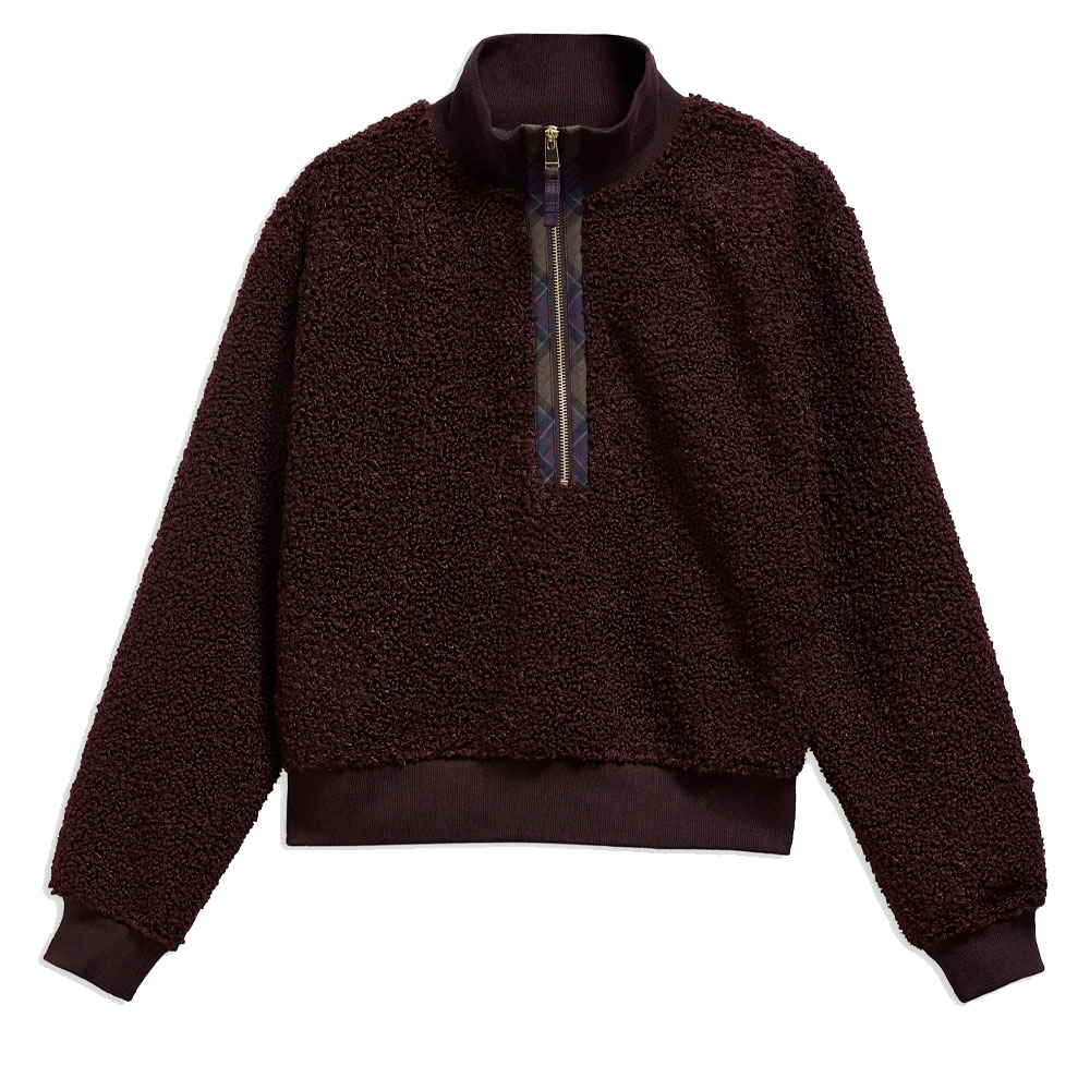 Dames Fleece Fawne Fig | Barbour