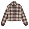 Damesjas Amaya Fleece Truffle Multi | Barbour International