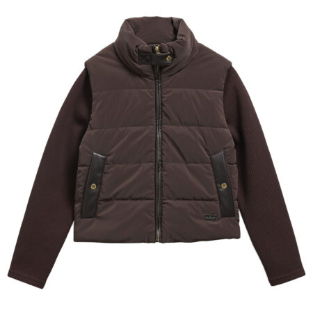 Damesjas Quilted Sweat Balaton Faux Velvet | Barbour International