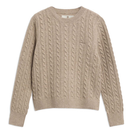 Damestrui Ashdown Cable Honey | Barbour