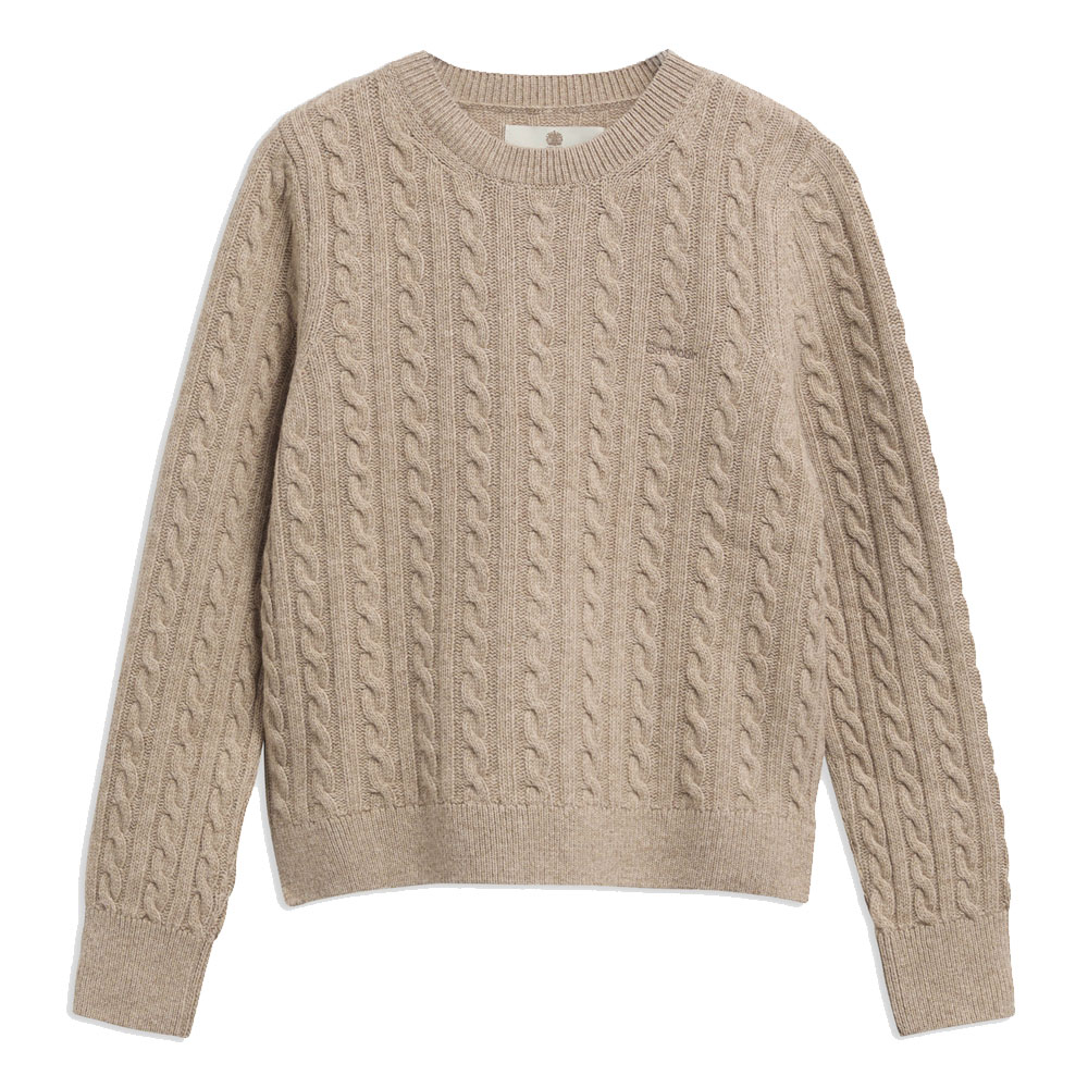 Damestrui Ashdown Cable Honey | Barbour