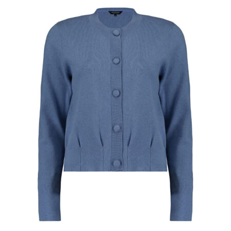 Damesvest Crew Neck Blue Ashes Mel | Bloomings
