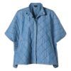 Dani Poncho Jacket Denim Blauw