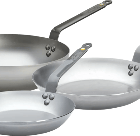 De Buyer Mineral B Koekenpannenset 24 + 28 cm + Wokpan 28 cm