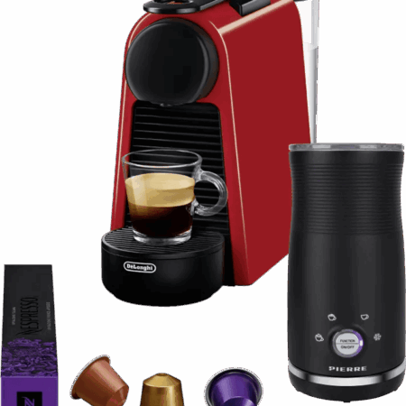 De'Longhi Nespresso Essenza Mini EN85.R + Pierre Melkopschuimer