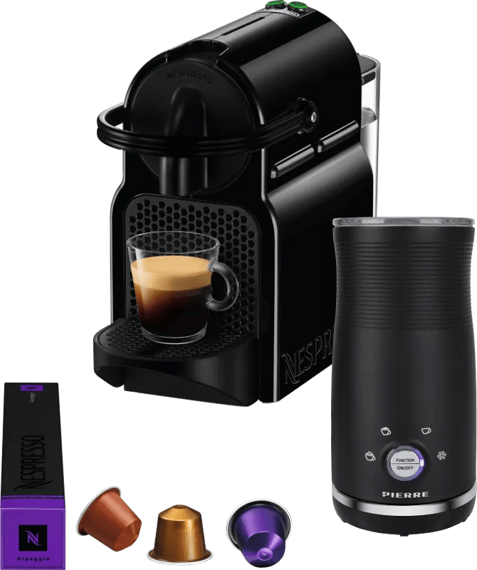 De'Longhi Nespresso Inissia EN80.B + Pierre Melkopschuimer
