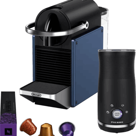 De'Longhi Nespresso Pixie EN127.BL + Pierre Melkopschuimer