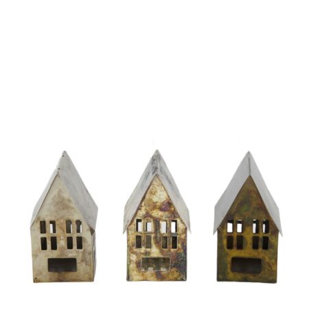 Deco hanger huisje metaal 7x6x10cm | Dijk Natural Collections