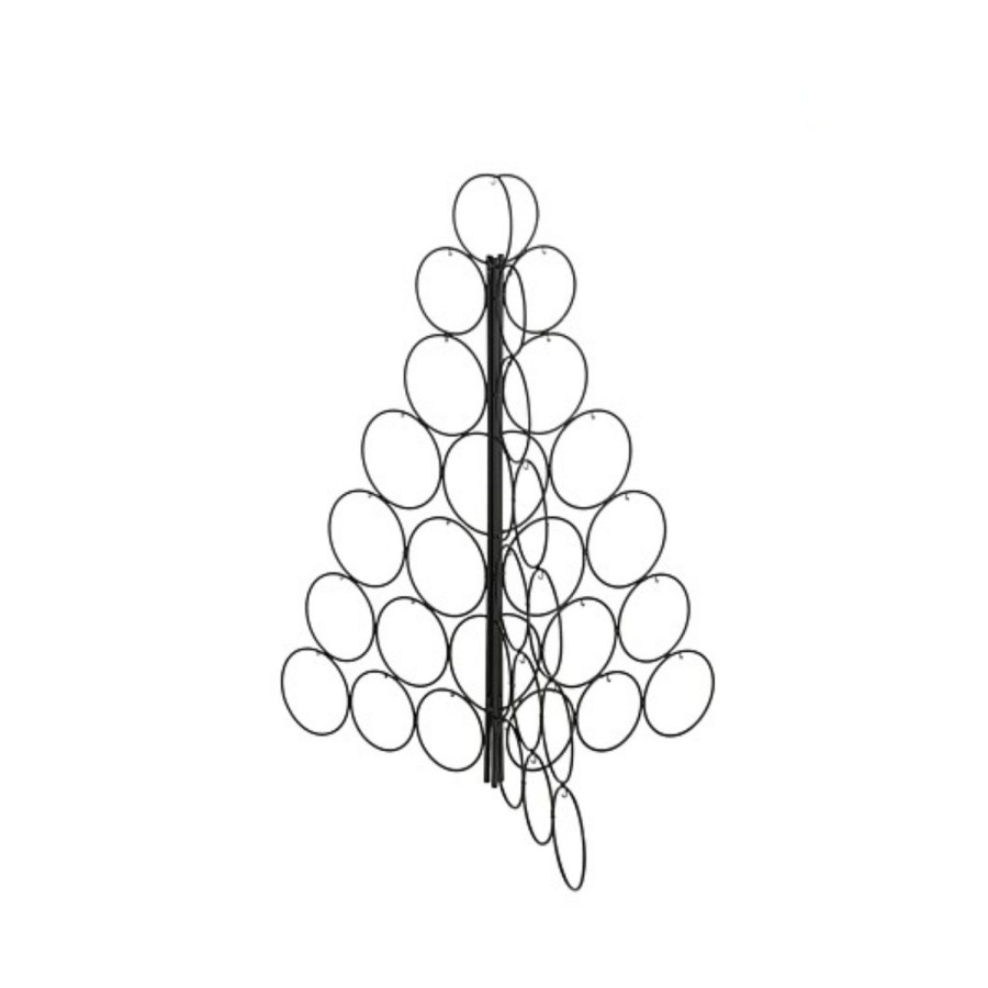 Decoratie kerstboom zwart opvouwbaar - L71xB71xH78cm |