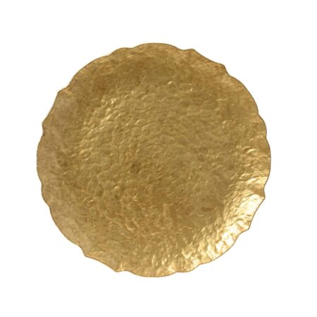 Decoris Decobord kunststof goud Ø33cm | Decoris