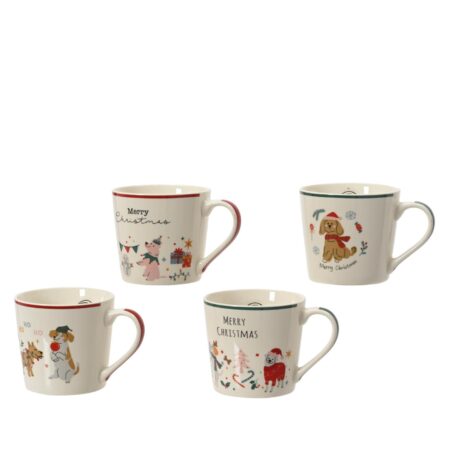 Decoris Kerstmok porselein 400ml | Decoris
