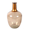 Fles convex Babet S beige/koper